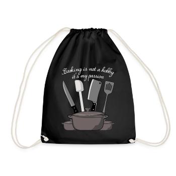 Chaque de chef Marmite Cuisine Cuisinier - Sac de sport léger - noir - Devant