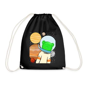 Gummy bears in space - Drawstring Bag - black - Front