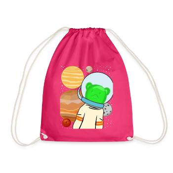 Gummibärchen im Weltraum - Turnbeutel - Fuchsia - Vorne
