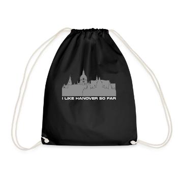 Hannover Souvenir - Turnbeutel - Schwarz - Vorne