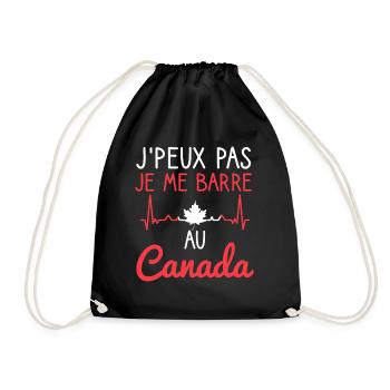 Je peux pas cadeau voyage au canada homme femme - Sac de sport léger - noir - Devant