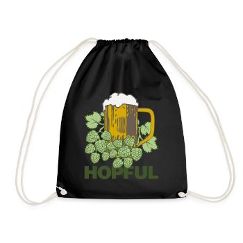 Hops Beer Saying Brewery Hobby Brewer - Drawstring Bag - black - Front