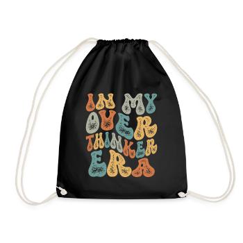 Dans mon ère Overthinker Overthink Groovy - Sac de sport léger - noir - Devant