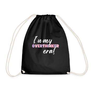 Dans mon ère Overthinker Overthink - Sac de sport léger - noir - Devant