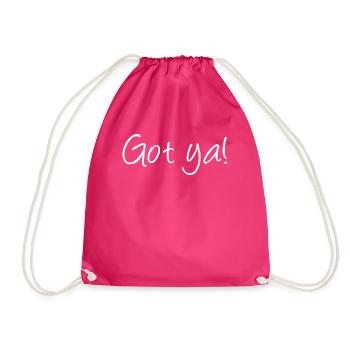 Tits Chest Boobs - Drawstring Bag - fuchsia - Front