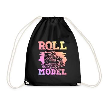 roll skaten - Turnbeutel - Schwarz - Vorne