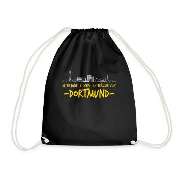 Dortmunder Witz Dortmund - Turnbeutel - Schwarz - Vorne