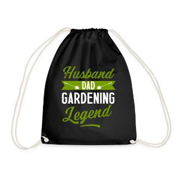 Husband dad gardening legend funny gift gardener - Sac de sport léger - noir - Devant