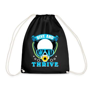Lunettes de plongée de plongéePlongée - Sac de sport léger - noir - Devant