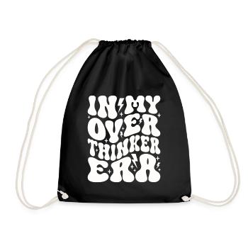Dans mon ère Overthinker Overthink - Sac de sport léger - noir - Devant