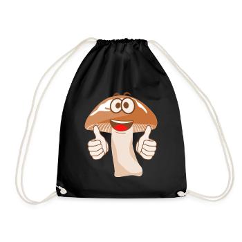 Mushrooms Mushroom Mushroom Pickers - Drawstring Bag - black - Front