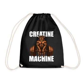 Bodybuilder Fitness Creatine Strongman - Sac de sport léger - noir - Devant