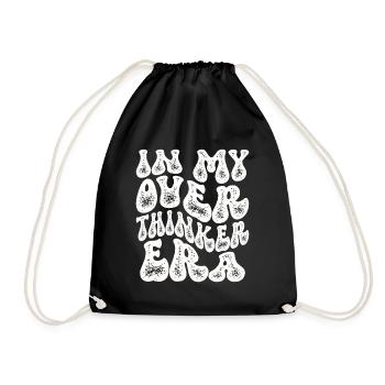 Dans mon ère Overthinker Overthink - Sac de sport léger - noir - Devant