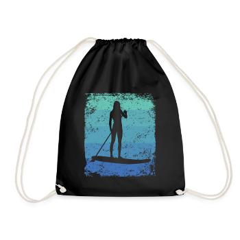 Stand Up Paddling Stand Up Board Sup - Turnbeutel - Schwarz - Vorne