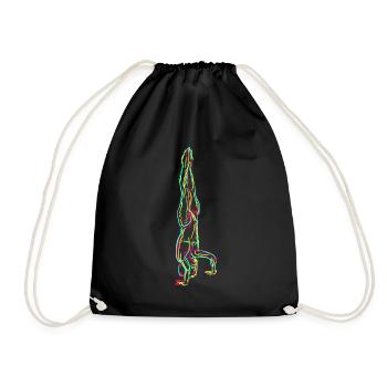 Handstand Gymnastique Graphique Gymnaste - Sac de sport léger - noir - Devant