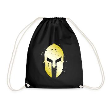 Spartan Helmet Symbol Gold Fighter Training - Sac de sport léger - noir - Devant