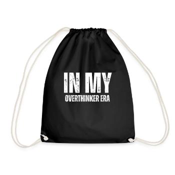 Dans mon ère Overthinker Overthink - Sac de sport léger - noir - Devant