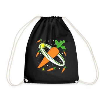 Carrot in Space Carrots - Turnbeutel - Schwarz - Vorne