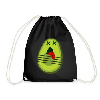 Avocado Cutting Avocados - Drawstring Bag - black - Front