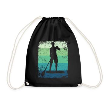 Stand Up Paddling Stand Up Board Sup - Turnbeutel - Schwarz - Vorne