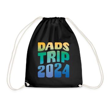 Dads Trip 2024 - Turnbeutel - Schwarz - Vorne