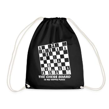 Chess Pieces - Turnbeutel - Schwarz - Vorne