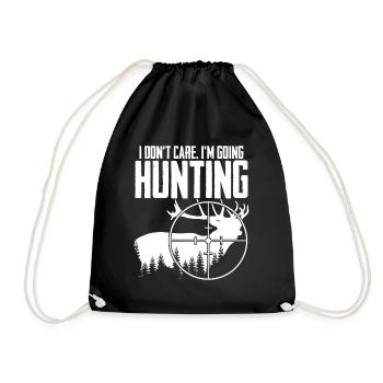 Hunting Hunter - Drawstring Bag - black - Front