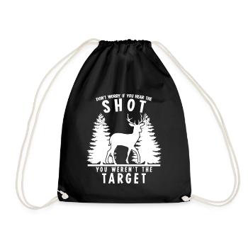 Hunters Hunter Hunting - Turnbeutel - Schwarz - Vorne