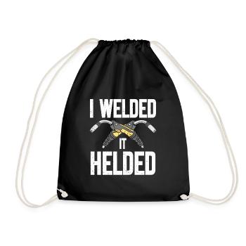 Welder Gift Profession Saying Welder - Drawstring Bag - black - Front