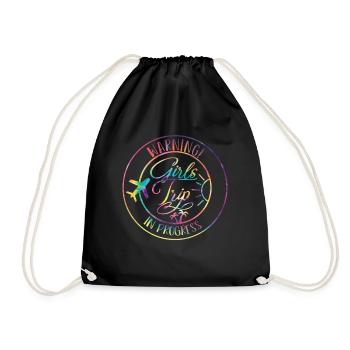 Girl Weekend Girls Trip Beach Vibes 2024 - Turnbeutel - Schwarz - Vorne