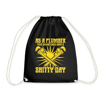 Plumbers Shitty Day Plumber - Turnbeutel - Schwarz - Vorne