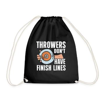 Lanceur de disque Athlétisme Lancer du disque - Sac de sport léger - noir - Devant