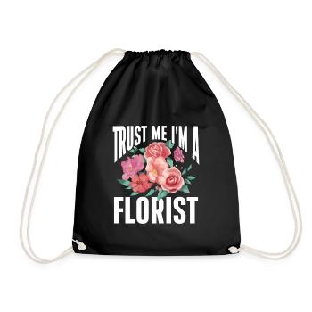 Cadeau de fleuriste, Designer Floral disant, fleuriste - Sac de sport léger - noir - Devant
