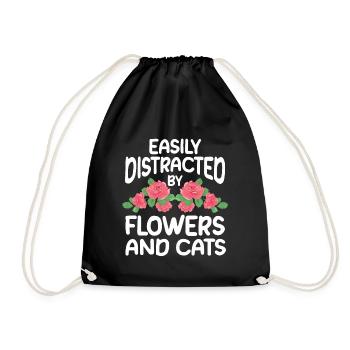 Cadeau de fleuriste, Designer Floral disant, fleuriste - Sac de sport léger - noir - Devant