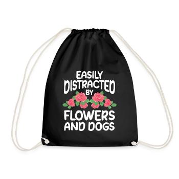 Cadeau de fleuriste, Designer Floral disant, fleuriste - Sac de sport léger - noir - Devant