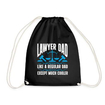Lawyer Gift Law School Student Humor Lawyer - Drawstring Bag - black - Front