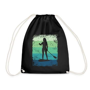 Stand Up Paddling Stand Up Board Sup - Turnbeutel - Schwarz - Vorne