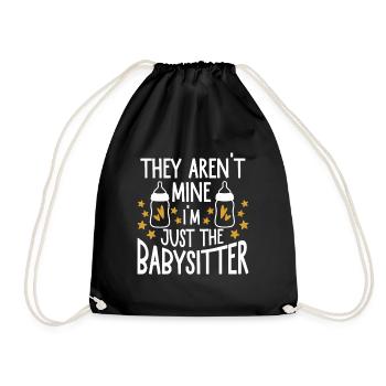 Nanny Daycare Babysitter - Drawstring Bag - black - Front