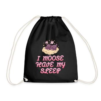 J’ai besoin de mon sommeil orignal mignon - Sac de sport léger - noir - Devant