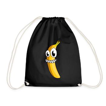 Banana Crazy Bananas - Drawstring Bag - black - Front