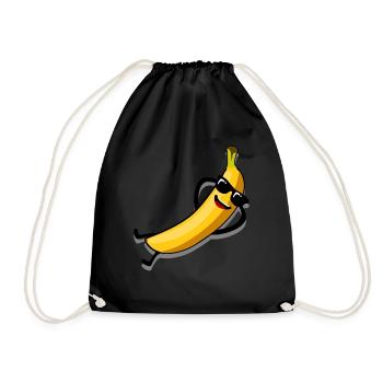 Bananas Sunglasses Banana - Drawstring Bag - black - Front