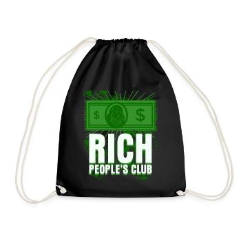 Equity Economy Capitalism Stocks - Drawstring Bag - black - Front