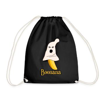 Banana Ghost Bananas - Drawstring Bag - black - Front