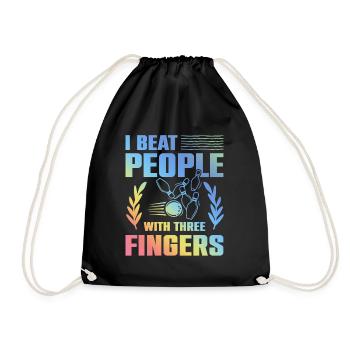Dicton amusant de bowling - Sac de sport léger - noir - Devant