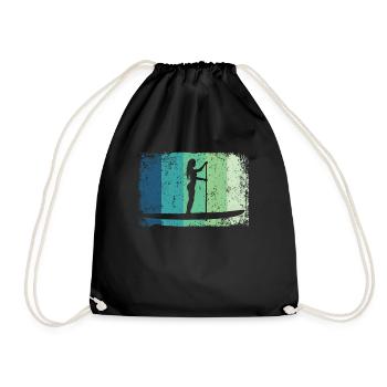 Stand Up Paddling Stand Up Board Sup - Turnbeutel - Schwarz - Vorne