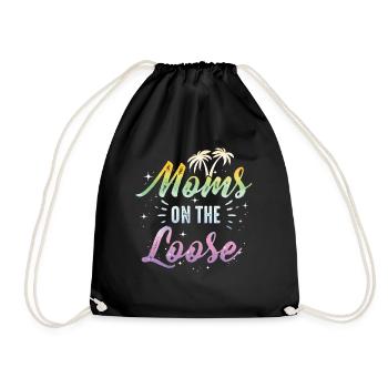 Mamans Sur Le Voyage Des Copines En Liberté - Sac de sport léger - noir - Devant