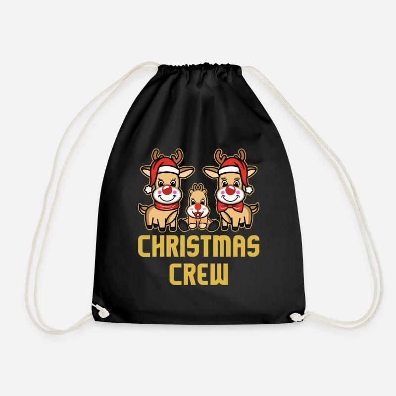 Christmas Crew - Turnbeutel - Schwarz