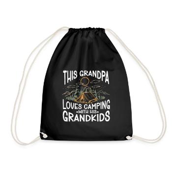 Camping Cadeau Campfire Nature Camper - Sac de sport léger - noir - Devant