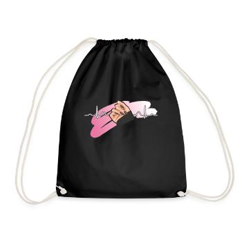 Heartbeat Nail Design Nail Studio Tech - Sac de sport léger - noir - Devant