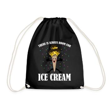 Icecream Joke Ice Cream - Turnbeutel - Schwarz - Vorne